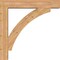 Ekena Millwork Thorton Block Smooth Bracket w/ Offset Brace, Western Red Cedar, 7 1/2"W x 42"D x 42"H BKT0806X42X42THR05SWR - alternate 3